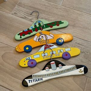 Hand Painted Decorative Wooden Children’s Hangers